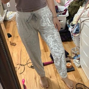 VS velvet joggers